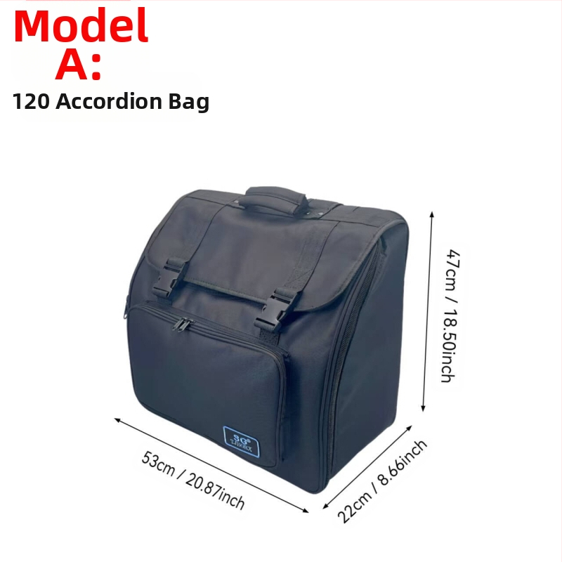 Чанта за бас музикален инструмент — полиестер, подплата полиестер, извита презрамка, износоустойчива, намалява натоварването