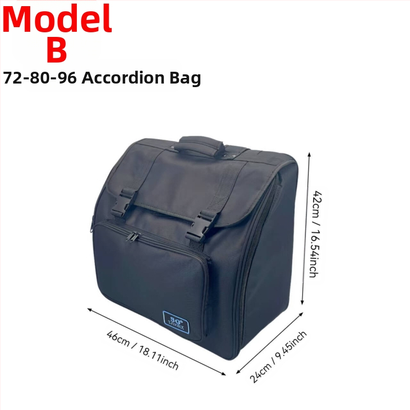 Чанта за бас музикален инструмент — полиестер, подплата полиестер, извита презрамка, износоустойчива, намалява натоварването