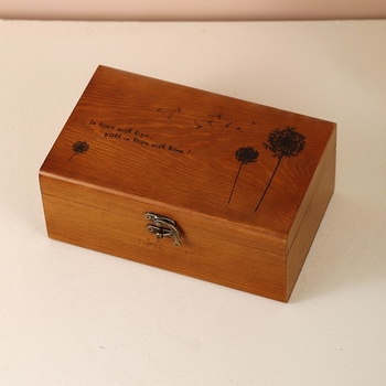 Medinė siuvimo dėžutės rinkinys namų naudojimui, retro saugojimo dėžė, 24 vnt. paketas, bruto svoris 0,6 kg, licencijuojamas privatų ženklą