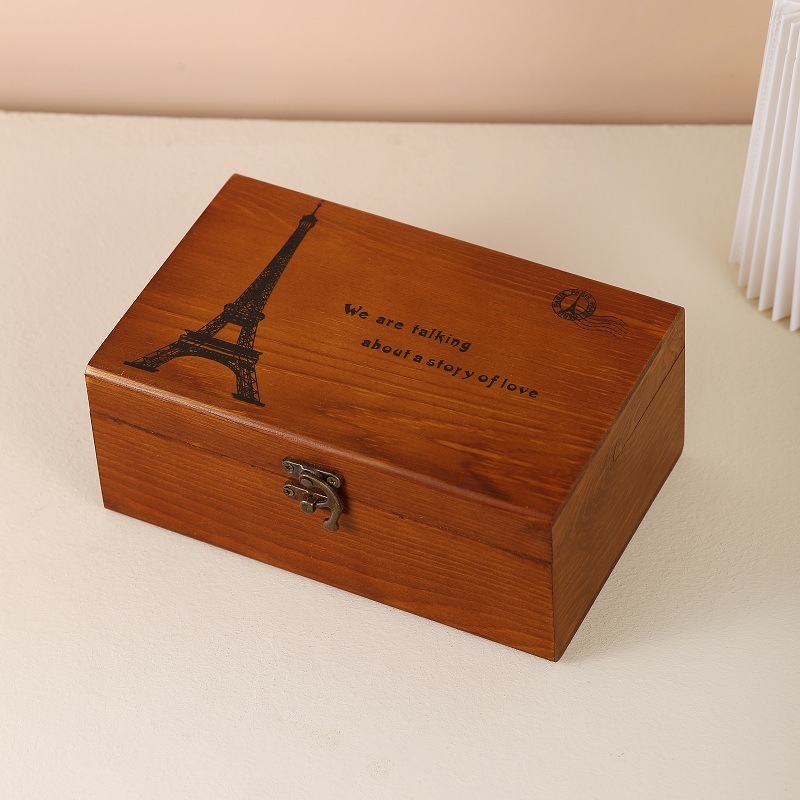 Medinė siuvimo dėžutės rinkinys namų naudojimui, retro saugojimo dėžė, 24 vnt. paketas, bruto svoris 0,6 kg, licencijuojamas privatų ženklą