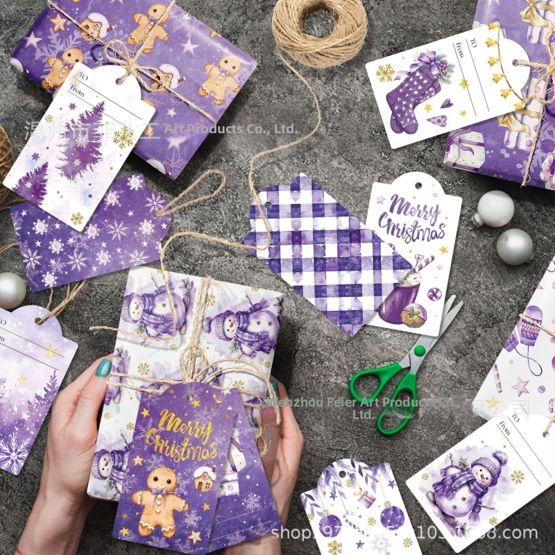 Опаковъчна подаръчна хартия с дизайн снежинка и снежен човек; композитен материал; полупрофесионално изработване (полу ръчно и полу-механично); код на продукта Al940119815311; подходяща за празнични партита