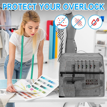 Калъф за оверлок, плат Oxford, марка Yunyi, модерен минималистичен стил, толеранс 3 см