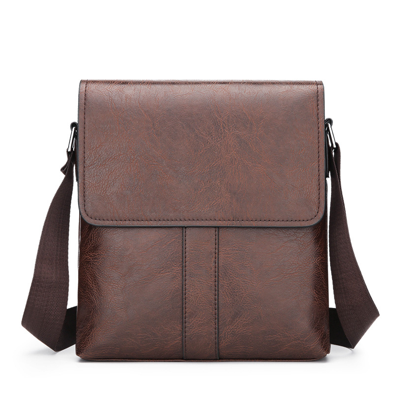 Férfi vállon átvet táska üzleti utazásokhoz, PU anyag, belső poliészter bélés, légáteresztő, vízálló, ultra könnyű