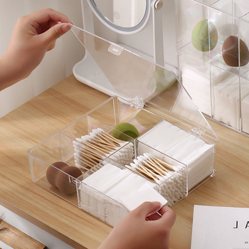 Κουτί οργάνωσης καλλυντικών με 6 διαμερίσματα – PET, ορθογώνιο, 2L, φινίρισμα