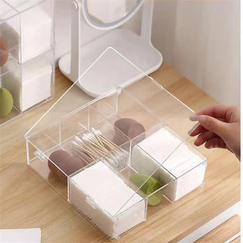 Κουτί οργάνωσης καλλυντικών με 6 διαμερίσματα – PET, ορθογώνιο, 2L, φινίρισμα