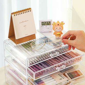 Θήκη αποθήκευσης ειδών γραφείου από πολυστυρένιο, μοντέρνος μινιμαλιστικός σχεδιασμός, σκληρή κατασκευή, σετ 20 τεμαχίων, λλανσαρίστηκε το 2023