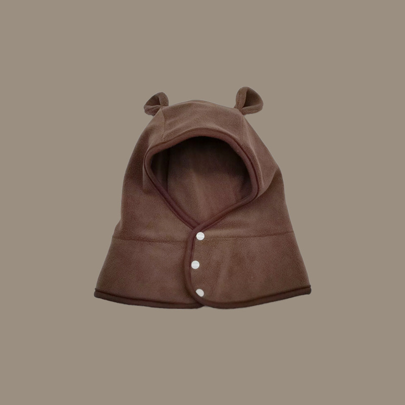 Vaikiška megztos kepurė žiemai su pūkine vidine apdaila, kaklo apsauga, vėjo atsparumas, amžiaus ribos 6–12 mėnesių, 1–2 metai, 2–4 metai