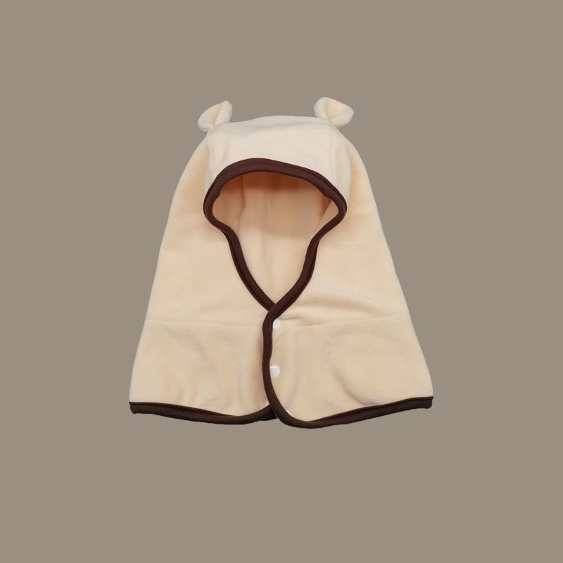 Vaikiška megztos kepurė žiemai su pūkine vidine apdaila, kaklo apsauga, vėjo atsparumas, amžiaus ribos 6–12 mėnesių, 1–2 metai, 2–4 metai