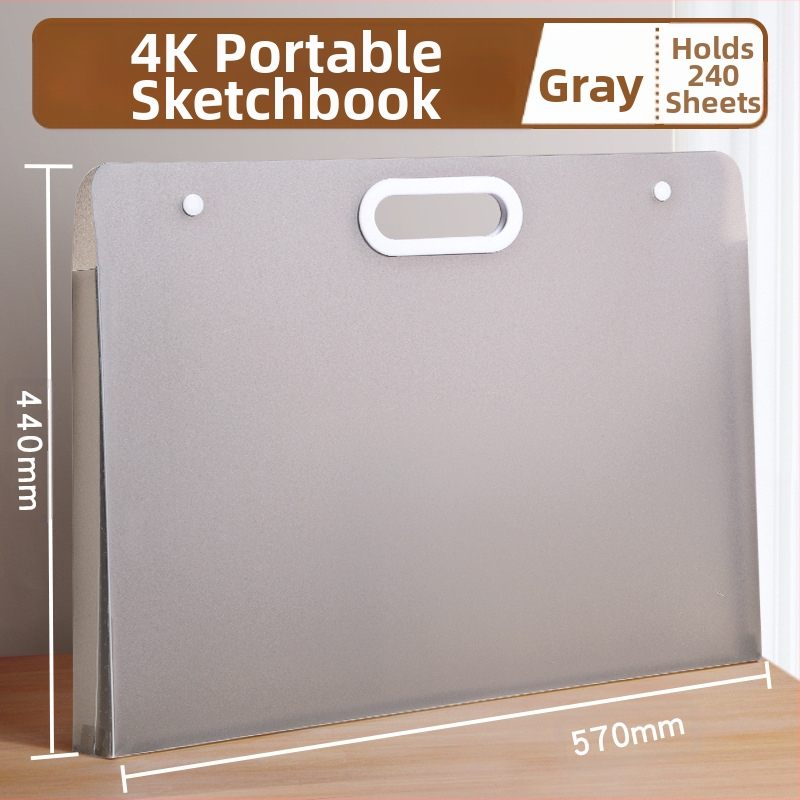 Yuzhi Пластмасов албум за съхранение на изкуство, A4/4K/8K, за скици, 1 страница, персонализиране налично, печат на лого възможен