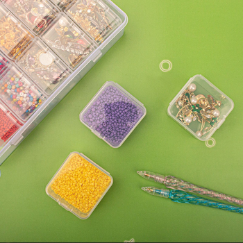 Κουτί αποθήκευσης με διαχωριστικά · Πολυπροπυλένιο πλαστικό · Ανθεκτικό στη σκόνη · Χωρητικότητα 100 ml · Μοντέρνος μινιμαλιστικός σχεδιασμός