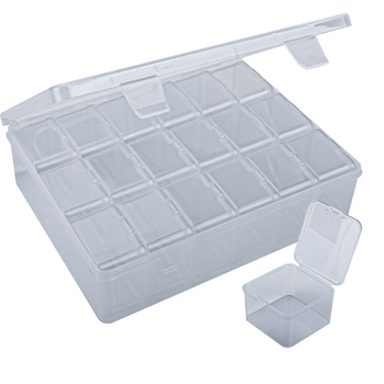 Κουτί αποθήκευσης με διαχωριστικά · Πολυπροπυλένιο πλαστικό · Ανθεκτικό στη σκόνη · Χωρητικότητα 100 ml · Μοντέρνος μινιμαλιστικός σχεδιασμός