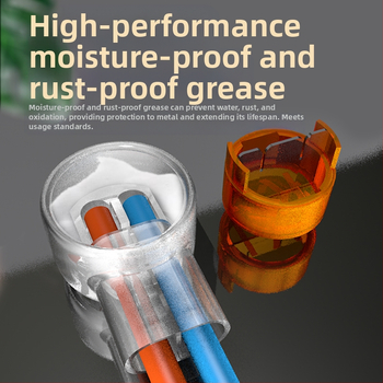 Конектор за мрежов и телефонен кабел със бърз монтаж, K1/K2/K3, водоустойчива капачка за кримп