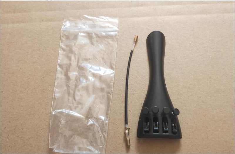 Αξεσουάρ βιολιού: ebony πλάκα χορδών, tuning pegs, καρφί ουράς, ουρά νήμα — Μοντέλο VL-37