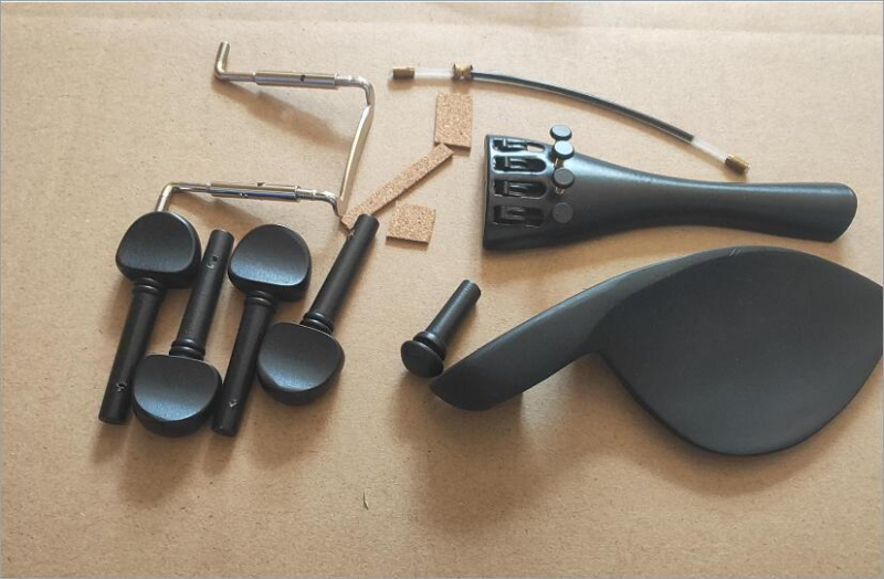 Αξεσουάρ βιολιού: ebony πλάκα χορδών, tuning pegs, καρφί ουράς, ουρά νήμα — Μοντέλο VL-37