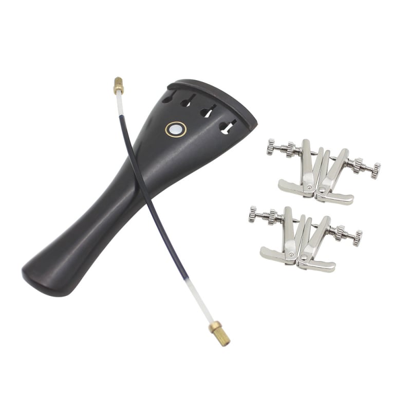 Αξεσουάρ βιολιού: ebony πλάκα χορδών, tuning pegs, καρφί ουράς, ουρά νήμα — Μοντέλο VL-37