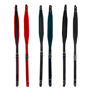 Ιμάντας ώμου για ακορντεόν, δερμάτινο φλανελ, μοντέλο F-116, για όργανα με πλήκτρα