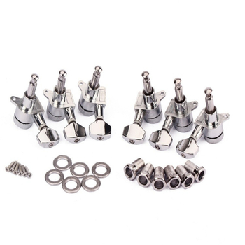 Fém gitárhúr-gomb, önzáró menettel, kis négyszögletes fej, teljesen zárt kivitel