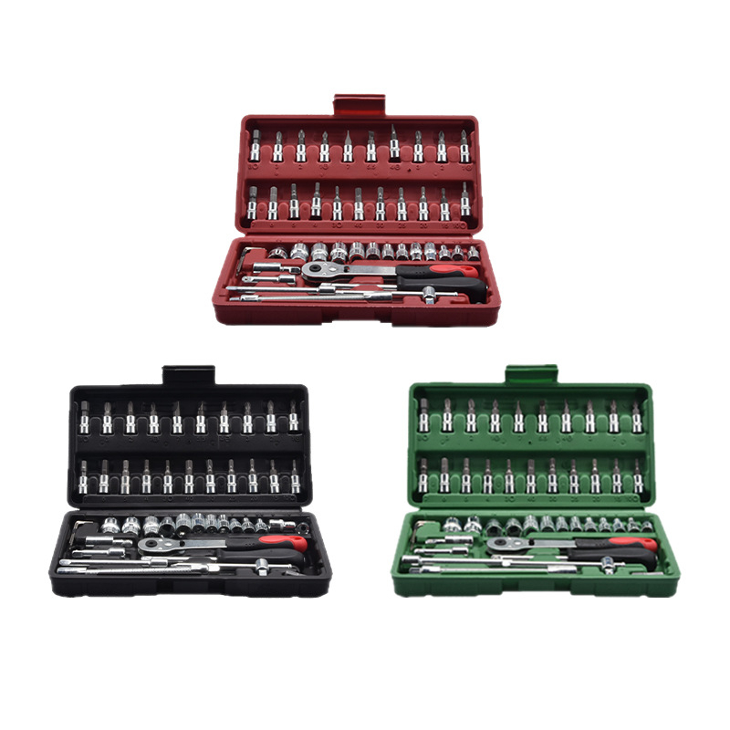 Комплект гнездови гаечни ключове от хром-ванадий стомана, широко приложение