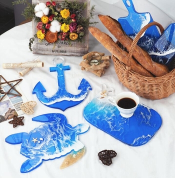 Σιλικονούχο καλούπι για κέικ – Ωκεανική σειρά με Άγκυρα, Χελώνα και Φάλαινα | Ακανόνιστο σχήμα