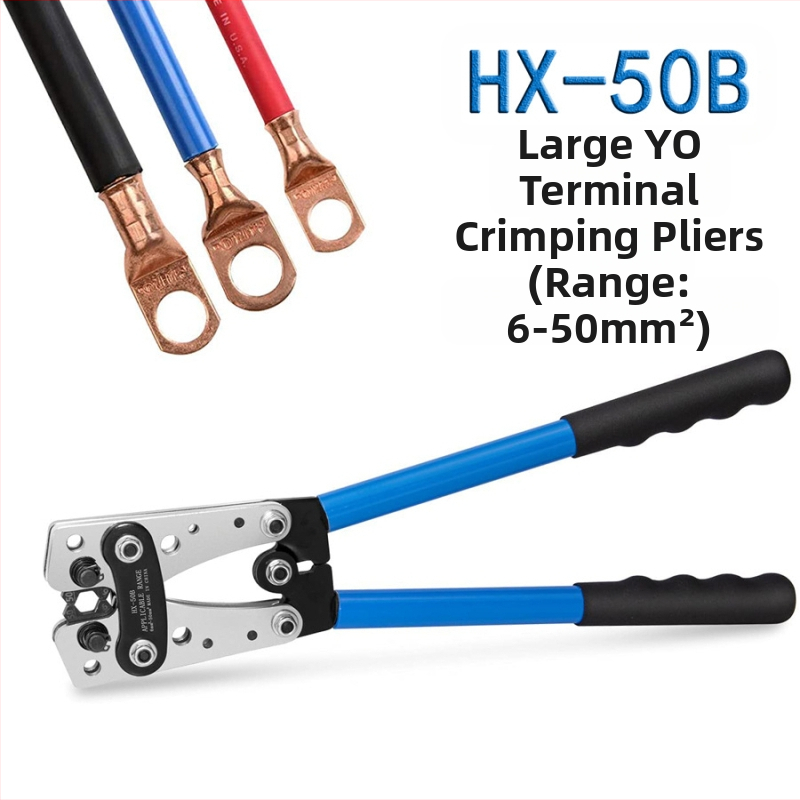 Кримпинг клещи за електрическа работа с меден нос HX-50B (Модел HX-50B, Материал: високо въглеродна стомана, Тегло: 1.2, Марка: Easy to get)