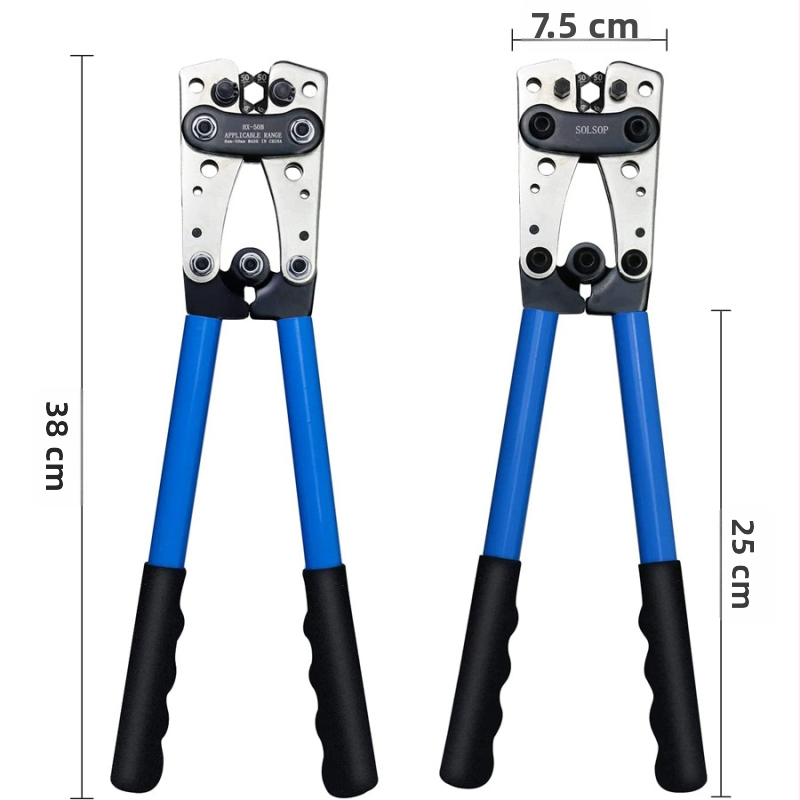 Кримпинг клещи за електрическа работа с меден нос HX-50B (Модел HX-50B, Материал: високо въглеродна стомана, Тегло: 1.2, Марка: Easy to get)