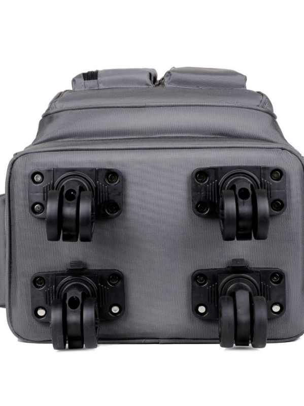 Vászonból készült gurulós hátizsák üzleti utazásokhoz, vízálló felülettel, lélegző vállpántokkal, uniszex