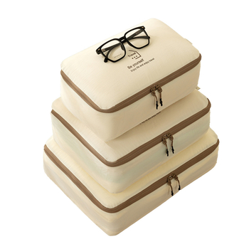 Σετ πέντε ταξιδιωτικών τσαντών αποθήκευσης, κυβοειδούς σχήματος, από πολυεστέρα, για ρούχα, παπούτσια και καλλυντικά