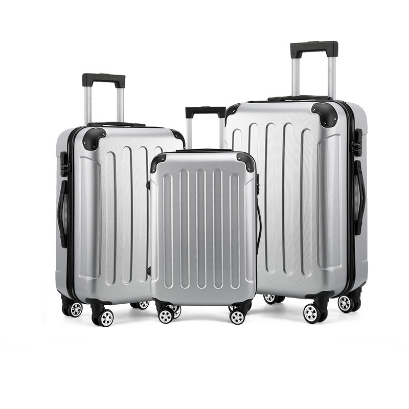 Bagaj de cabină unisex, închidere cu fermoar, material ABS-PC, roți universale, extensibil, greutate 3 kg, căptușeală din poliester