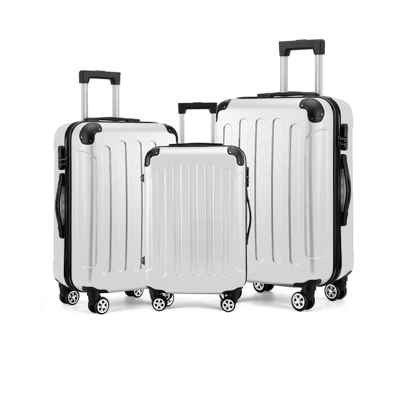 Bagaj de cabină unisex, închidere cu fermoar, material ABS-PC, roți universale, extensibil, greutate 3 kg, căptușeală din poliester