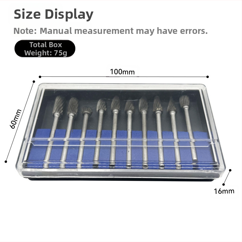 Rotējošā slīpēšanas galva no volfrāma karbīda (cementētais karbīds) – piemērota metāliem un akmeņiem
