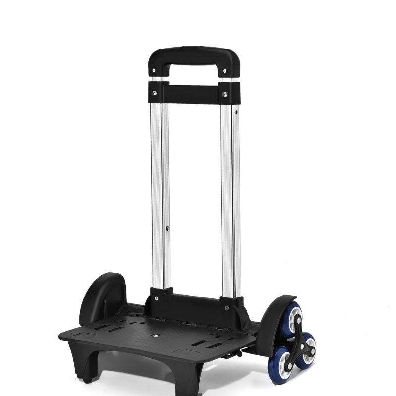 Išimamas aliuminio lydinio vežimėlis mokyklinėms kuprinėms, su šešiais ratais, skirtas lipti laiptus