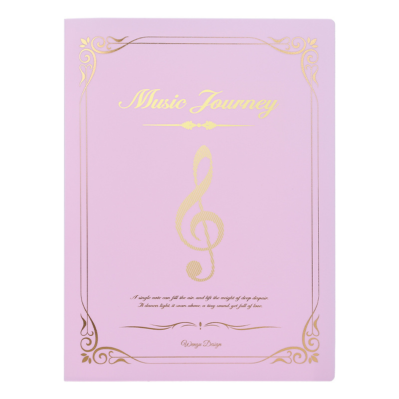 Клип за нотни партитури, пластмасов, модел: музикална партитура, 100 страници, възможност за печат на лого