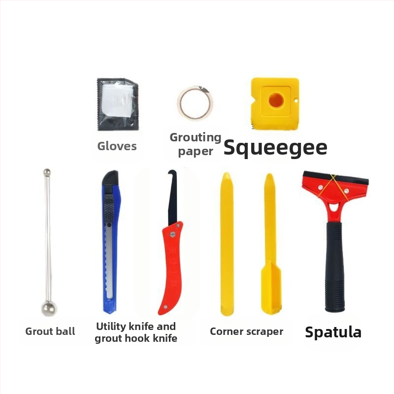 Пистолет за фугиране на плочки, ръчен пластмасов инструмент за фуги между плочки. Пластмасово тяло. Тегло 0.6 кг. Капацитет 400.