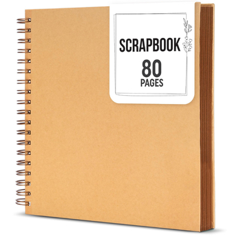 80-страничен фотоалбум от крафт хартия, DIY ретро скрапбук за сватба и спомени