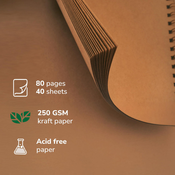 80-страничен фотоалбум от крафт хартия, DIY ретро скрапбук за сватба и спомени