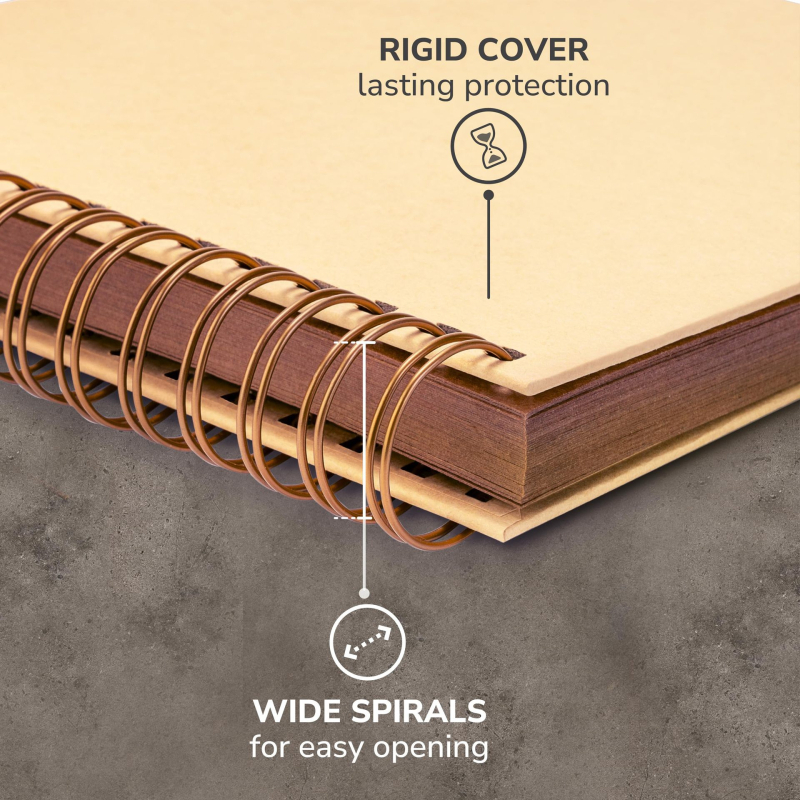 80-страничен фотоалбум от крафт хартия, DIY ретро скрапбук за сватба и спомени