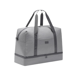 Τσάντα ταξιδιού για αποθήκευση με διαχωρισμό υγρών/ξηρών, σε στυλ τσάντας χεριού, πολυλειτουργική για παπούτσια και καλλυντικά, ύφασμα Shandong Silk