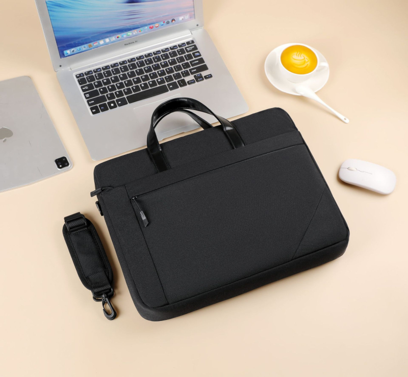 Geantă pentru laptop, unisex, cu curea crossbody – Nylon, impermeabilă, respirabilă, rezistentă la uzură, rezistentă la cutremure, stil business elite