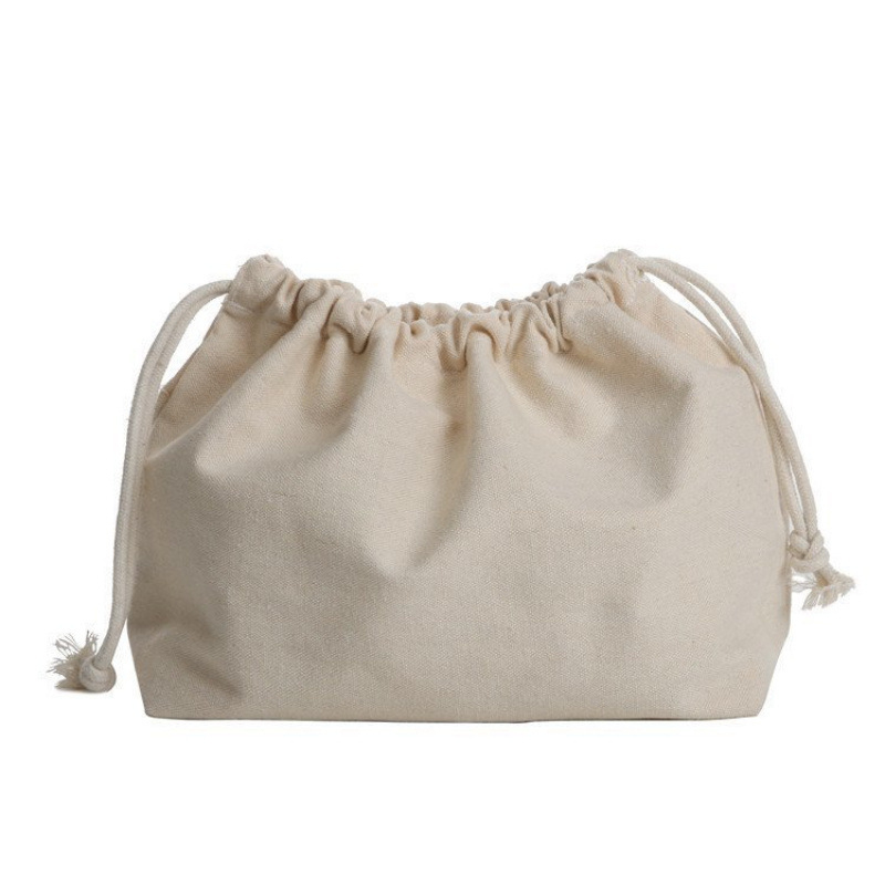 Húzózáras vászontáska beépített zsebbel nőknek — mindennapi használatra; Termékkód 4ktb5xmg; Anyag: Egyéb; Belső bélés: Egyéb