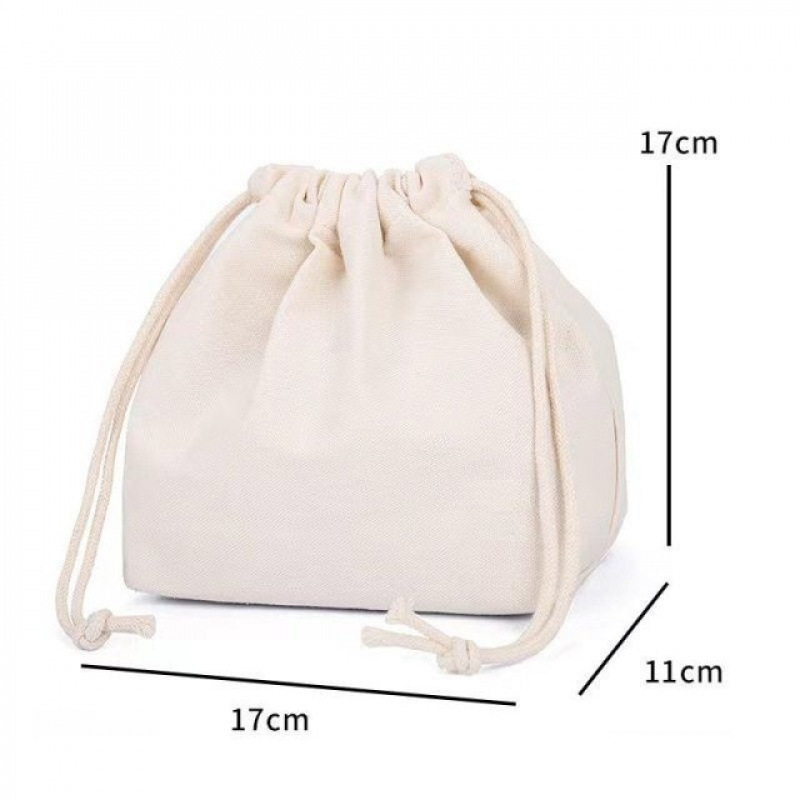 Húzózáras vászontáska beépített zsebbel nőknek — mindennapi használatra; Termékkód 4ktb5xmg; Anyag: Egyéb; Belső bélés: Egyéb