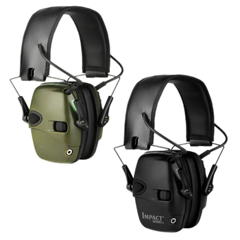 Headset sportui ir lauko medžioklei su galvos tvirtinimu ir ausų gaubteliais