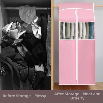 Κάλυμμα ρούχων κατά της σκόνης για οικιακή χρήση — πλήρως κλειστή κρεμάστρα ρούχων από μη υφαντό ύλικό, αποθήκευση παλτών και μπουφάν