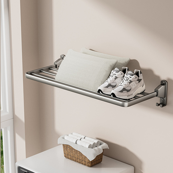 Κρεμάστρα Απλώματος Ρούχων Μπαλκονιού - push-pull, διπλός στύλος, κράμα αλουμινίου, πτυσσόμενη, αόρατη