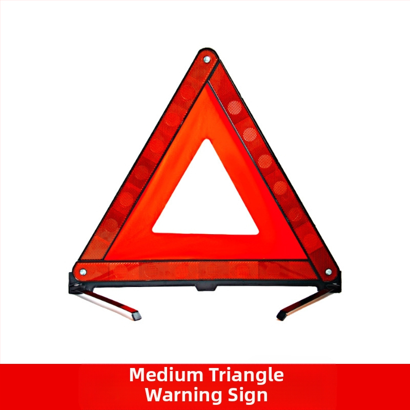 Automobilinis atšvaitinis trikampis su tripodu – ABS plastikas, sulankstomos tripodas, automobilių sauga, licencijuotas privataus prekinio ženklo ženklinimas
