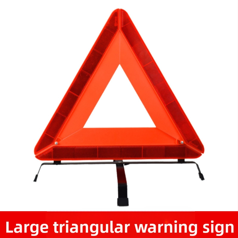 Automobilinis atšvaitinis trikampis su tripodu – ABS plastikas, sulankstomos tripodas, automobilių sauga, licencijuotas privataus prekinio ženklo ženklinimas