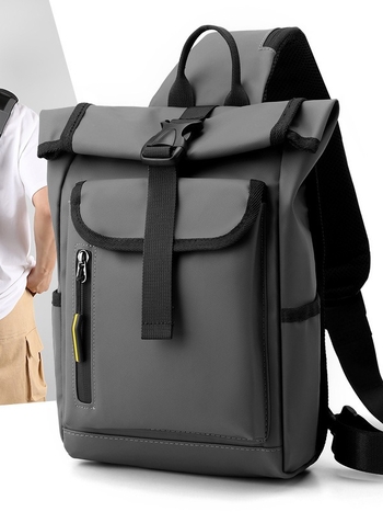 Мъжка гръдна чанта — найлонов материал; дишаща; водоустойчива; много лека; разширяваща се