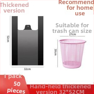 Portatīvās plastmasas atkritumu somas mājsaimniecībai ar uzlabotu biezumu, kastē 500 gab., laidīts 2024. gadā.
