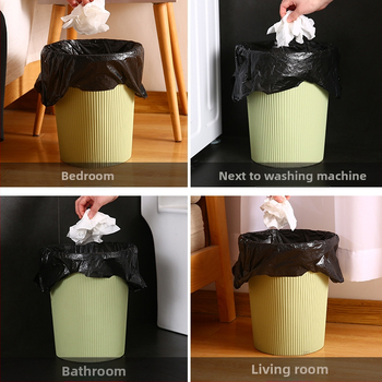 Portatīvās plastmasas atkritumu somas mājsaimniecībai ar uzlabotu biezumu, kastē 500 gab., laidīts 2024. gadā.