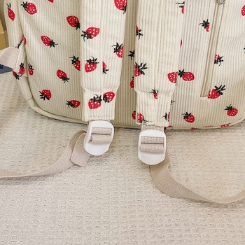 Σακίδιο νάιλον, αναπνεύσιμο, αστικό μινιμαλιστικό στυλ, με σχέδιο φρούτων, Άνοιξη 2025