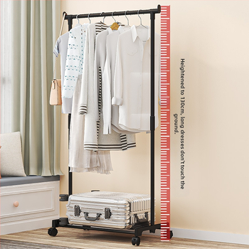 Επιδαπέδια φορητή σχάρα για στέγνωμα ρούχων, με διπλό στύλο από σίδηρο, μοντέλο 8706